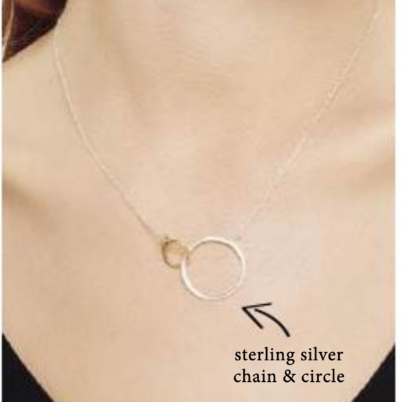 Stella & Dot Eternity Necklace - Silver & Gold - Picture 1 of 5
